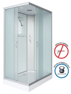 Душевая кабина Niagara NG-43185-14Q 110x80см серебро/матовое