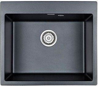 Мойка кухонная Paulmark Kante PM106052-BLM чёрный металлик