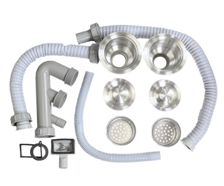 Двойной сифон для мойки Melana ProfLine AISI 304 ?3 1/2