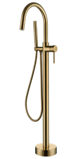 Напольный смеситель для ванны Boheme Uno 469-MG золото матовое