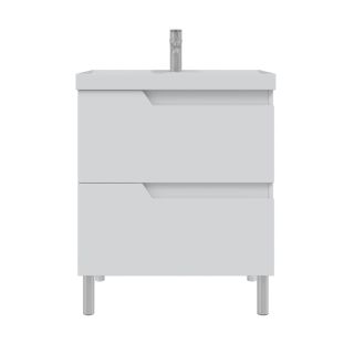 Напольная тумба под раковину Санта Антарес 700517 70 см белый глянец