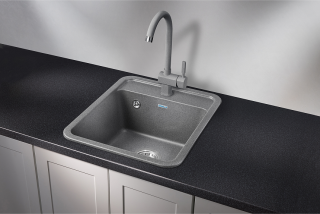 Мойка кухонная Granula Standart 4202, ГРАФИТ