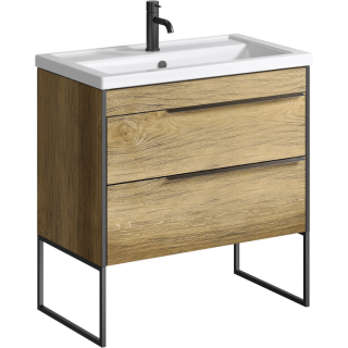 Тумба под раковину Aqwella Fargo FRG0108DB+FRGN440 80 см