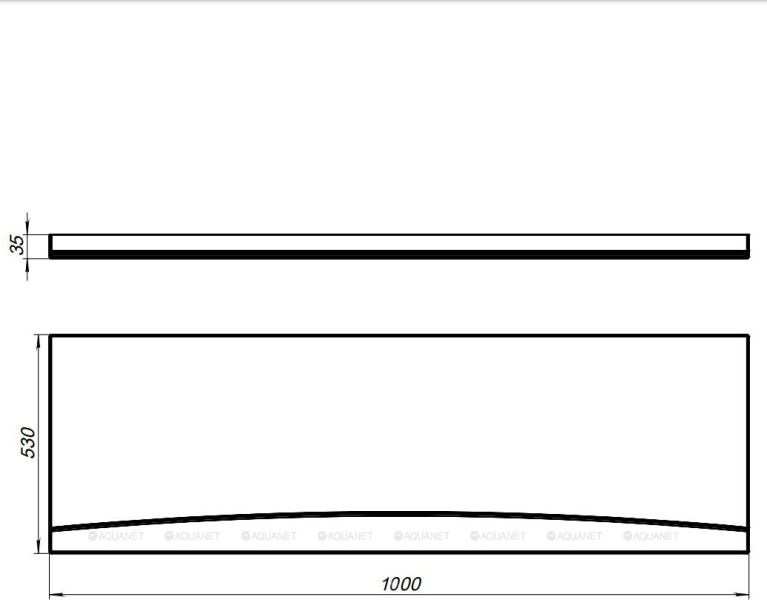 Aquanet Seed 100 фронтальная панель