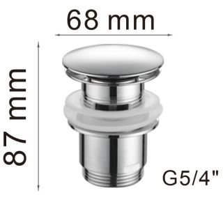 Донный клапан Haiba HB63 хром
