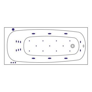 Гидромассажная ванна WHITECROSS Layla Slim 0122.180080.100.ULTRA.CR 180x80 см Ultra хром