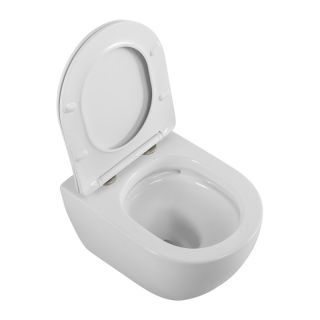 Унитаз подвесной безободковый с сиденьем и смывом TORNADO CEZARES STYLUS-TOR