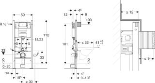 Система инсталляции для унитазов Geberit Duofix Omega 111.060.00.1