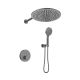 Душевой комплект Black&White Gravity 9301GM с термостатом оружейная сталь