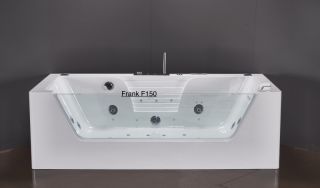 Гидромассажная акриловая ванна Frank F150 пристенная 1700х850х600