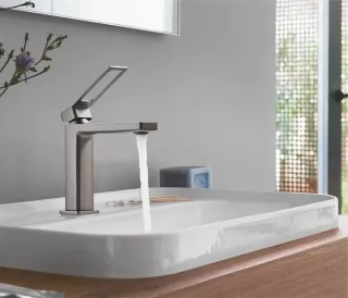 Смеситель для раковины Shevanik S6901T оружейная сталь