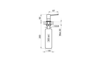 Дозатор Granula 05 D, АЛЮМИНИУМ