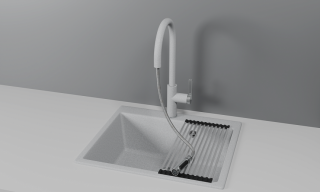 Смеситель для кухни Granula 8168, БАЗАЛЬТ базальт