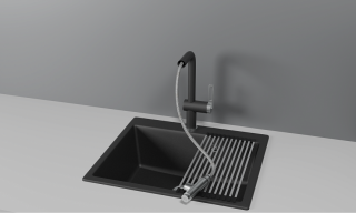 Смеситель для кухни Granula 8169, ШВАРЦ Шварц