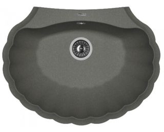 Кухонная мойка Florentina Гребешок чёрный