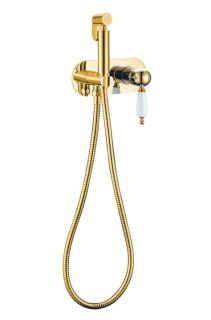 Гигиенический душ со смесителем Boheme Impertiale 425, золото