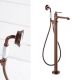 Напольный смеситель для ванны Swedbe Terracotta Art 2514 бронза