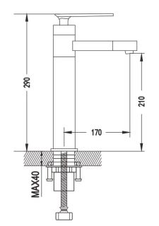 Смеситель для раковины Shevanik S6611F с поворотным носиком белый/хром