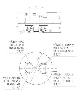 Смеситель для душа Rav Slezak Colorado CO286KCMAT черный
