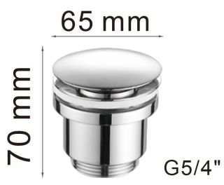 Донный клапан Haiba HB64 хром