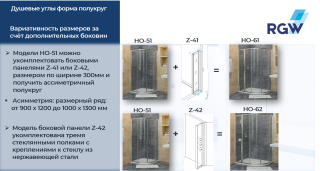 Душевой уголок RGW HO-51 03065100-11 100x100см хром