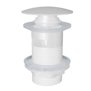 Донный клапан для раковины с переливом Knotlor BM9011WY, белый