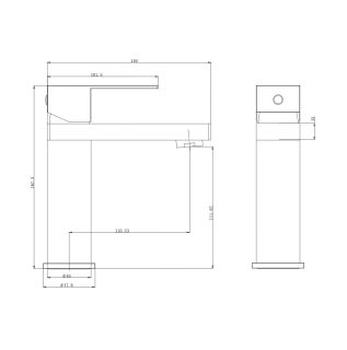 Смеситель для раковины Wonzon & Woghand WW-A40982-MW белый матовый