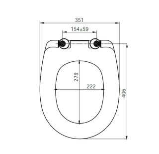 Сиденье для унитаза IDDIS DP Seat Cover дюропласт белый ID 126 Dp Sc