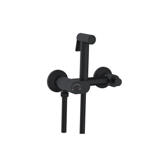 Гигиенический душ со смесителем RGW SP-216B 581408216-04 с поворотным управлением чёрный