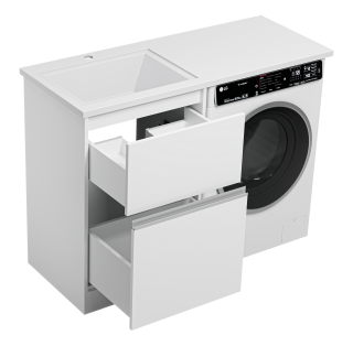 Напольная тумба под раковину Misty Ингрид П-Инг01060-012Я 55 см белый