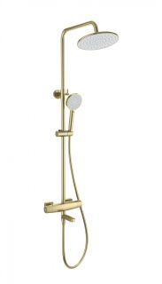 Душевая стойка Wonzon & Woghand Neo WW-B3035-A3-BG с термостатом брашированное золото