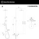 Душевая стойка термостатическая WHITECROSS Y Y1234BASICGL золото