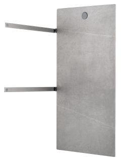 Полотенцесушитель электрический Wonzon & Woghand Stuttgart WW-A502-GM 42x80 см с каменной плитой серый мрамор/тёмный графит