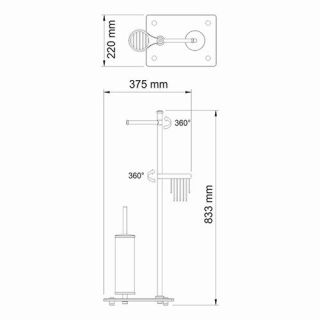 Wasserkraft K-1234 Комбинированная напольная стойка