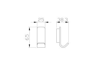 Крючок для ванной Wonzon & Woghand Lotte WW-8315-BG брашированное золото