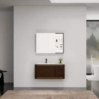 Тумба под раковину  Black&White Universe 9291000 американский орех 100 см