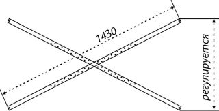 Каркас усиленный для прямоугольных ванн Triton 140-170х70-75