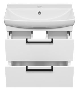 Подвесная тумба под раковину Misty Клермонт 60см белый