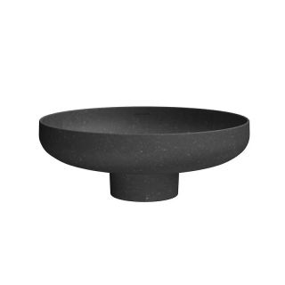 Раковина накладная Kerama Marazzi Safi KMSFWb46MBlSt0 46 см чёрный камень