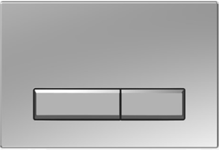 Кнопка смыва Aquatek Slim хром матовый KDI-0000024