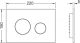 Кнопка смыва TECE Loop 2.0 9240920 белая