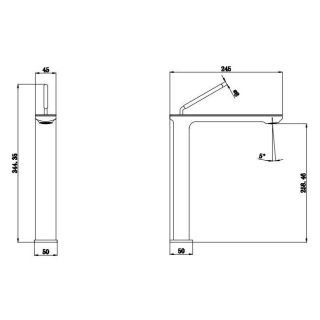 Смеситель для раковины Kohr Cool 1LN810101CP хром