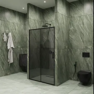 Душевая дверь by Deonria Kupe D-195-150-6-G- 150см графит/графит