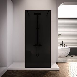 Душевая перегородка Veconi Korato KR-90BB, 1200x2000, черный матовый, черное