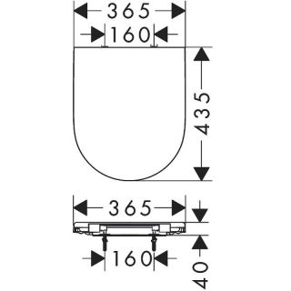 Сиденье для унитаза Hansgrohe GladeLake S 60112450 белый
