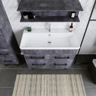 Тумба под раковину Бриклаер Чили 4627125415241 90 см цемент