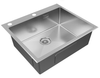 Мойка кухонная Paulmark Kroner-Edge PM775951-BS брашированная нержавеющая сталь