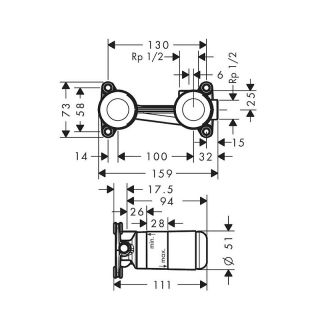 Смеситель для раковины Hansgrohe Fine 71256000S  хром
