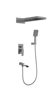 Душевой комплект Gappo G7107-79 оружейная сталь