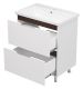 Напольная тумба под раковину Misty Лайм 70см белый/венге
